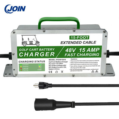 পোর্টেবল গলফ কার্ট অনবোর্ড ব্যাটারি চার্জার 48v 15a ব্যাটারি চার্জার